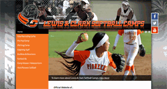 Desktop Screenshot of lcsoftballcamps.com