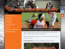 Tablet Screenshot of lcsoftballcamps.com